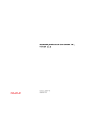 Oracle Sun Server X4-2L Notas Del Producto