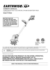 EarthWise TC70020 Manual Del Propietário