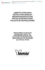 Bimar VI60 Folleto De Instrucciones