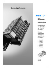 Festo Compact performance CPA ASI-8E8A-Z Manual Del Usuario