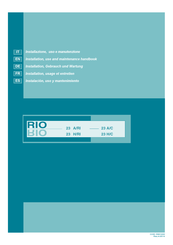 Cosmetal RIO 23 H/RI Instalación Uso Y Mantenimiento