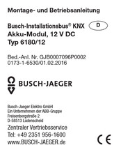 Busch-Jaeger 6180/12 Manual Del Usuario