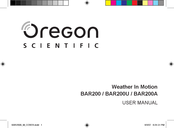 Oregon Scientific BAR200 Manual Del Usuario