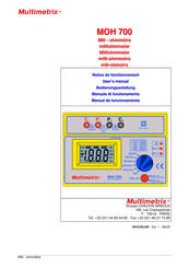 Multimetrix MOH 700 Manual De Funcionamiento