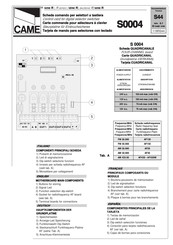 CAME R Serie Manual De Usario