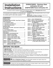 Monogram ZKBSN720NSS Instrucciones De Instalación