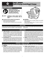 Franklin Electric FMIT Serie Manual Del Propietário