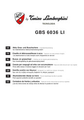 LAMBORGHINI GBS 6036 LI Traducción De Las Instrucciones De Servicio Originales