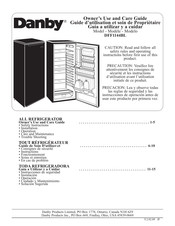 Danby DFF1144BL Guía A Utilizar Y A Cuidar