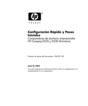 HP Compaq D230 Configuración Rápida Y Pasos Iniciales