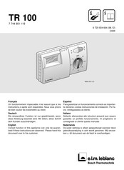 E.L.M. Leblanc TR 100 Instrucciones De Instalación