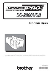 Brother PRO SC-2000USB Manual De Referencia Rápida