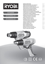 Ryobi EHG2020LCD Manual Del Usuario