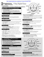 Intermatic DT300 Serie Instrucciones Para El Usuario