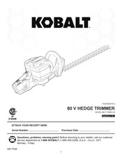 Kobalt 0847818 Manual De Instrucciones