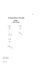 Kohler Vintage K-7159 Guia De Instalacion