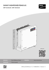 SMA SUNNY HIGHPOWER PEAK3-US SHP 125-US-20 Instrucciones Breves