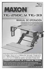 Maxon TE-25DC Manual De Operación