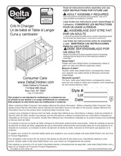 Delta Children Crib N Changer Manual De Instrucciones