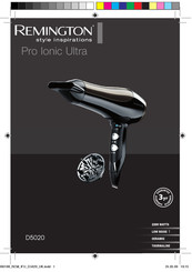 Remington Pro Ionic Ultra D5020 Manual De Instrucciones