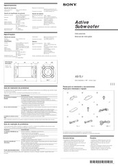 Sony XS-TL1 Instrucciones