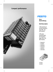 Festo CPA-GE-ASI-4E4A-Z Serie Manual Del Usuario