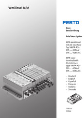 Festo VMPA-ASI-EPL-8E8A-Z Serie Manual Del Usuario