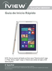 IVIEW SupraPad i800QW Guia De Inicio Rapido