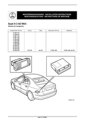 Saab 9-3 4D M03 Serie Instructions De Montage