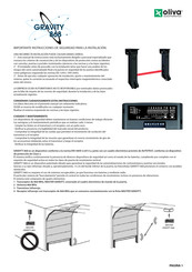 oliva automatismos GRAVITY 868 Importantes Instrucciones De Seguridad Para La Instalación