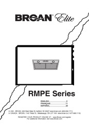 Broan Elite RMPE Serie Manual Del Usuario