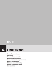 Unitekno C500 Manual De Uso Y Mantenimiento