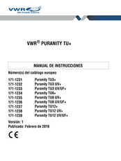 VWR Puranity TU6 UV+ Manual De Instrucciones
