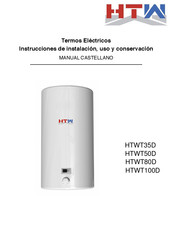 HTM HTWT80D Instrucciones De Instalación, Uso Y Conservación