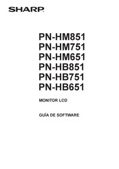 Sharp PN-HB651 Guia Del Usuario