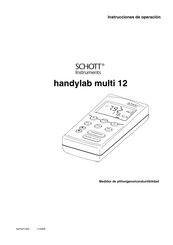 SCHOTT Instruments Handylab multi 12 Instrucciones De Operación