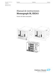 Endress+Hauser Memograph M RSG45 Manual De Instrucciones