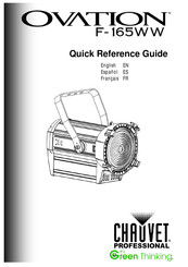 Chauvet Professional OVATION F-165WW Guía De Referencia Rápida