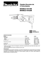 Makita 8419B Manual Del Usuario