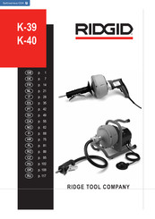 RIDGID K-39 Instrucciones De Uso