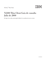 IBM NetVista N2200 Manual De Instrucciones