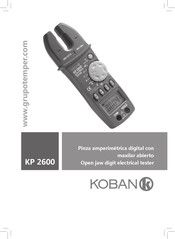 GRUPO temper KOBAN KP 2600 Manual Del Usuario