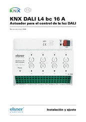 elsner elektronik KNX DALI L4 bc 16 A Instalacion Y Ajuste