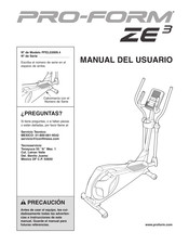 Pro-Form ZE3 Manual Del Usuario