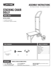 Lifetime 80527 Instrucciones De Ensamble