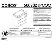 Ameriwood COSCO 5869321PCOM Instrucciones De Ensamblaje