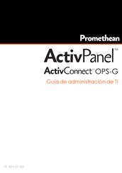 promethean ActivPanel ActivConnect OPS-G Guía De Administración De Ti