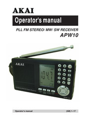 Akai APW10 Manual Del Operador