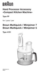 Braun Minipimer5 Manual De Instrucciones