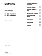 Siemens CP 443-5 Extended Manual De Producto